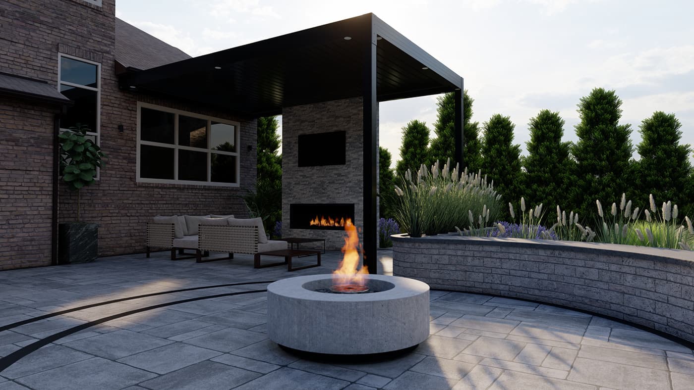 Custom patio design in Markham.