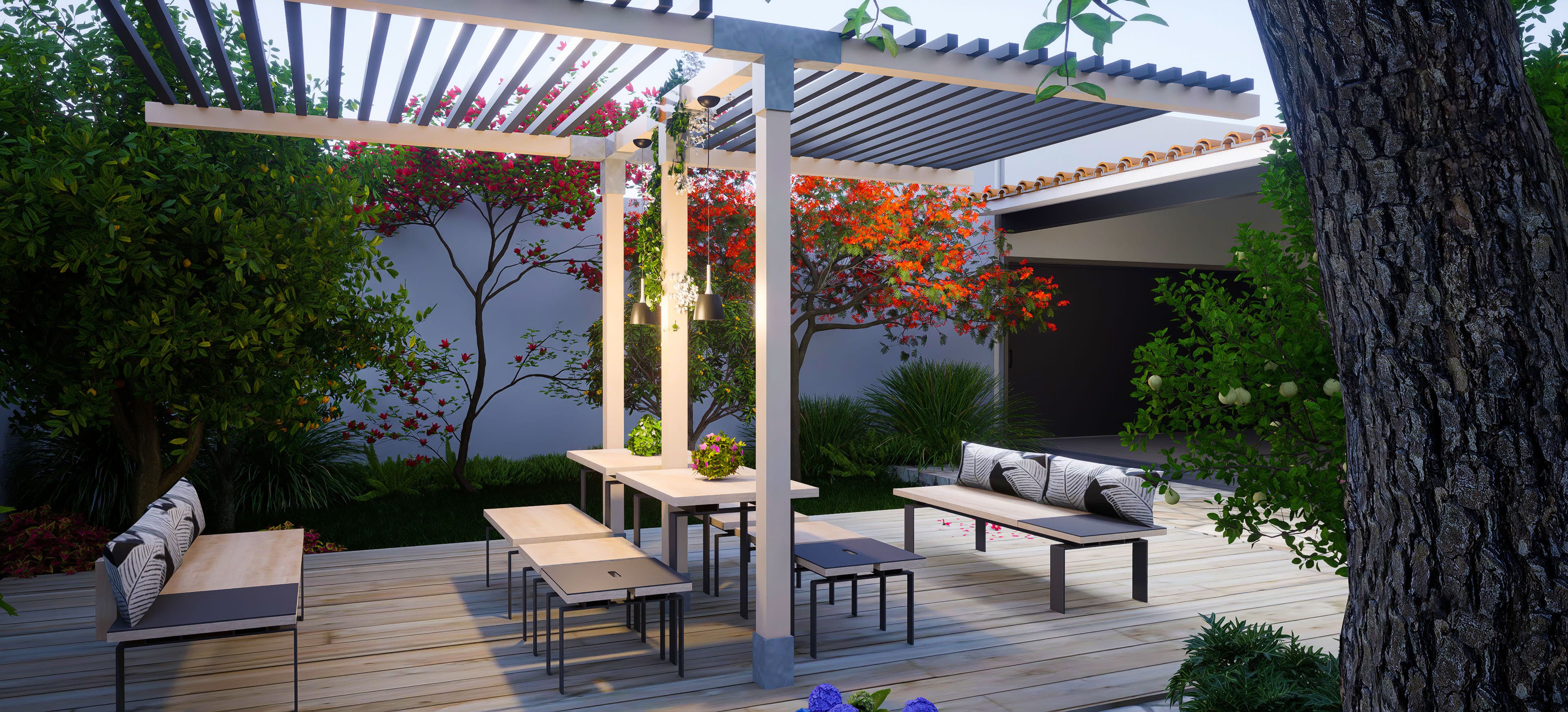 Outdoor lighting solutions in Markham.